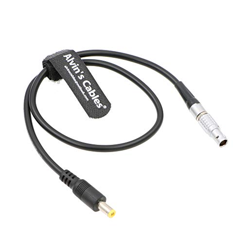 Alvin's Cables 2 Pin Male to DC Power Adapter Cable for Teradek Bond 18 Inches 45CM straight 2 pin to straight DC
