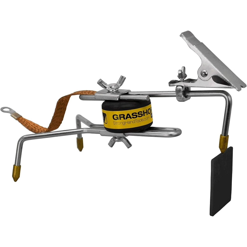 Strong Hand Tools Grasshopper Pro, Welding Finger, 3 Brass Contact Tips, Adjustable Length, Spring Clip, Grounding Ribbon, Tack Welding Tool, AGH130P, Strong Hand Tools