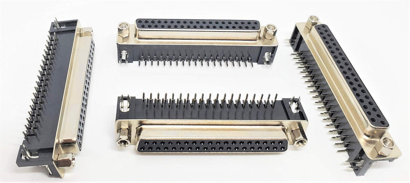[Australia - AusPower] - Pc Accessories - Connectors Pro 6-Pack DB37 Female Right Angle PCB Mount Connector, D-Sub 37 Pins 90 Degree PC Board DR37F, 6-Pack 
