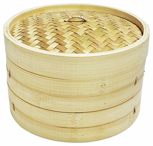 8" Bamboo Steamer Set Sunrise Kitchen Supply