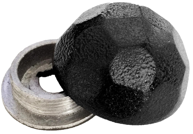 Ozco Building Products 56622 1-1/4-inch Hammered Dome Cap Nut, (10 per Pack) 1-1/4 inch x 1.6 inch