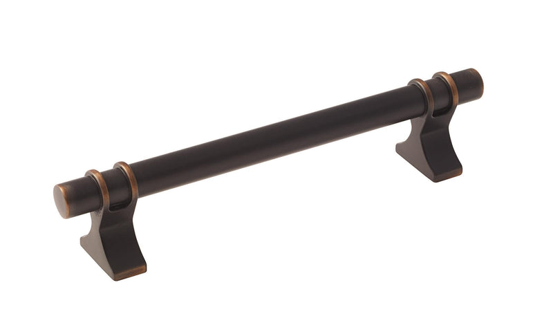 [Australia - AusPower] - Amerock | Cabinet Pull | Oil Rubbed Bronze | 5-1/16 inch (128 mm) Center to Center | Davenport | 1 Pack | Drawer Pull | Drawer Handle | Cabinet Hardware 5-1/16 inch (128mm) Center-to-Center 