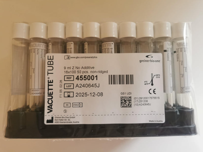 Vacuette Neutral Tubes (Pack of 50)