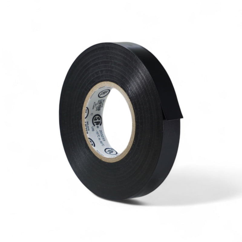 [Australia - AusPower] - GGR Supplies T.R.U. EL7566-AW Professional Grade Rubber Black PVC Electrical Tape, Rated up to 600 Volts and 176 F - UL/CSA/CE Listed Synthetic: 1/2 in. x 66 Ft. (8 Mil) 1/2 in. x 66 ft. (12mm) 