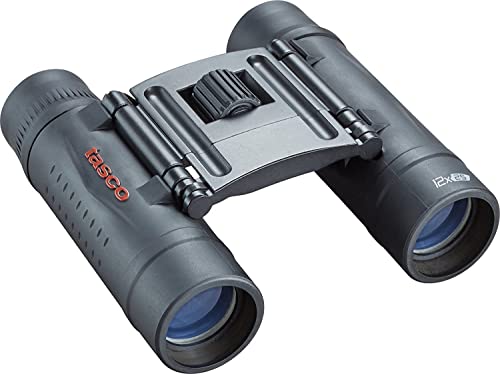 TASCO 178125 Essentials Roof Prism Roof MC Box Binoculars, 12 x 25mm, Black