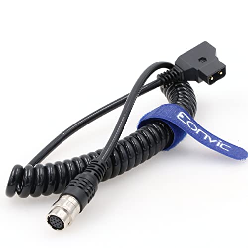 Cables- B4 2/3" D-Tap to Hirose 12Pin Power Cable for Fujinon, Nikon, Canon Angenieux Dtap to Hirose 12pin cable
