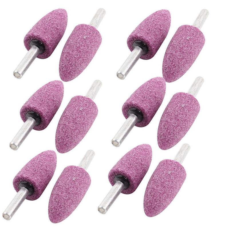 sourcingmap® 6mm Dia Shank 20x40mm Cone Head Ceramic Mounted Point 12pcs | 6 mm diameter shaft