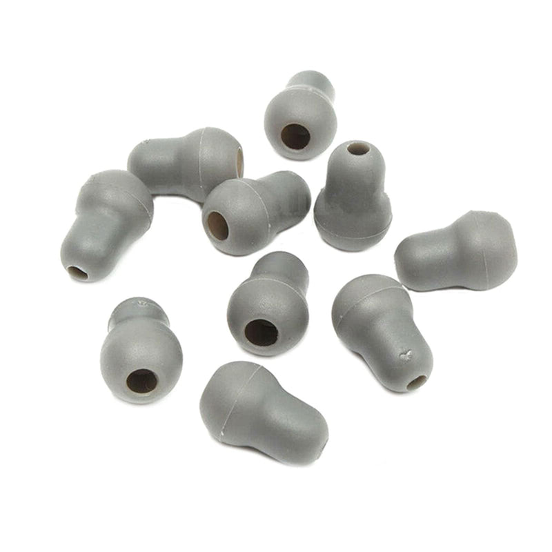 [Australia - AusPower] - 10Pcs Super Soft Earplug Eartips Earpieces Replacement for Littmann Stethoscope Silicone Gray 