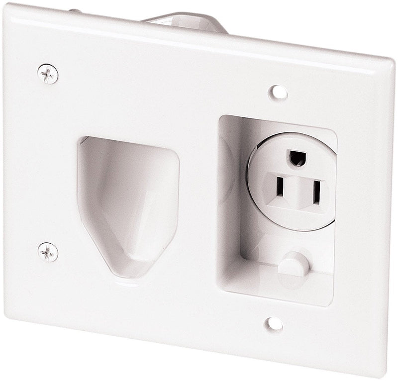 [Australia - AusPower] - EATON SP-L 35Mrw Wall Plate, 2 Gang, White 
