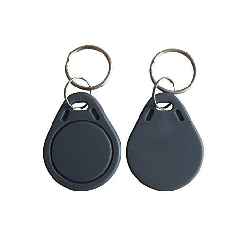 YARONGTECH ISO14443A RFID Key 13.56 MHz Grey Pack of 100 | Proximity ABS IC tags, NFC, 1K S50 tag, access control