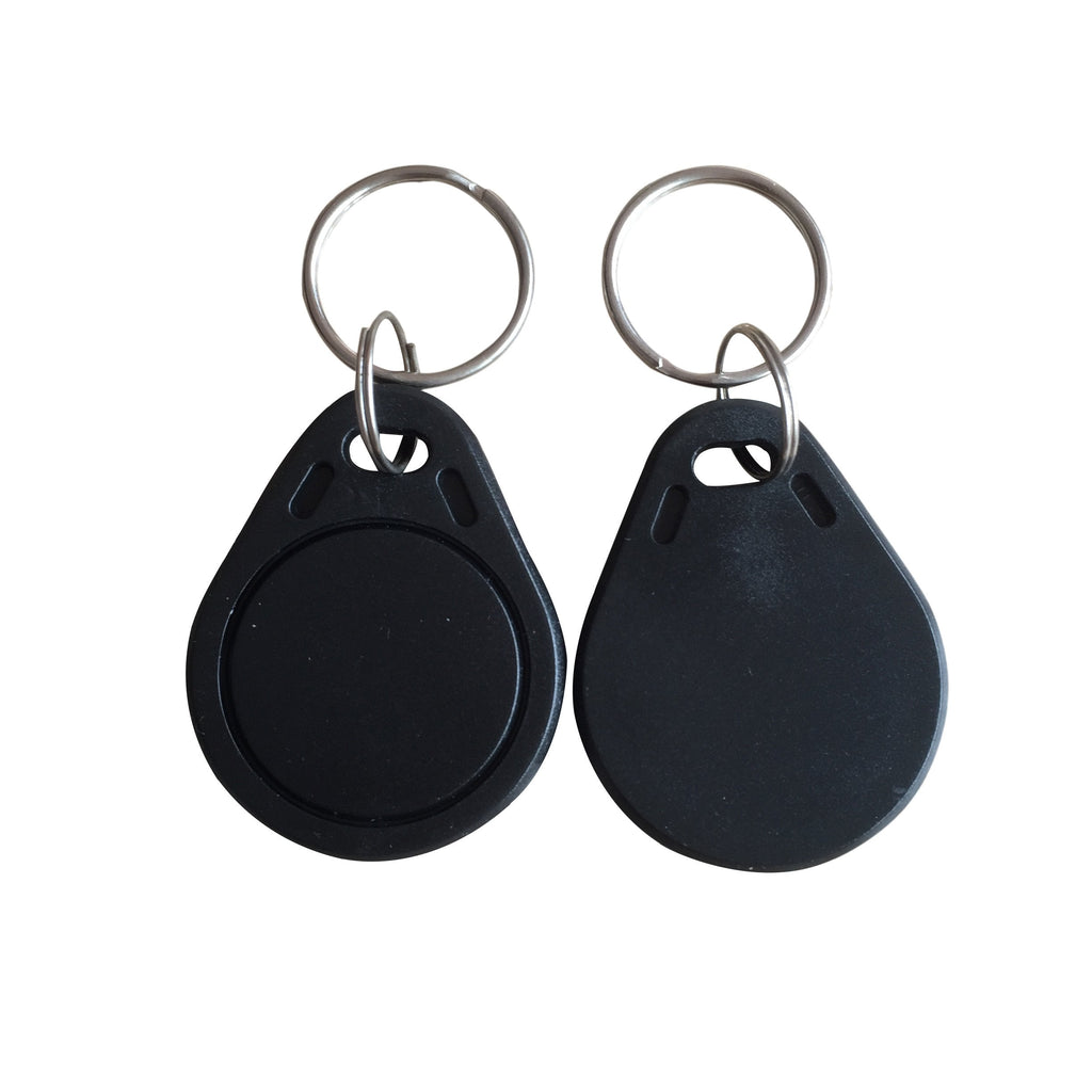 YARONGTECH ISO14443A 13.56MHZ MIFARE Classic 1K Keychain Grey color pack of 10 Black