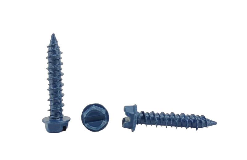 [Australia - AusPower] - 1/4 x 1-1/4" Hex Head Concrete Screw Anchor. 100 pieces with Drill Bit (Miami-Dade Compliant) (1/4 x 1-1/4) 