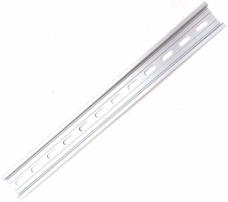 [Australia - AusPower] - 1 Piece DIN Rail Slotted Aluminum RoHS 12" Inches Long 35mm Wide 7.5mm High 1 Count (Pack of 1) 