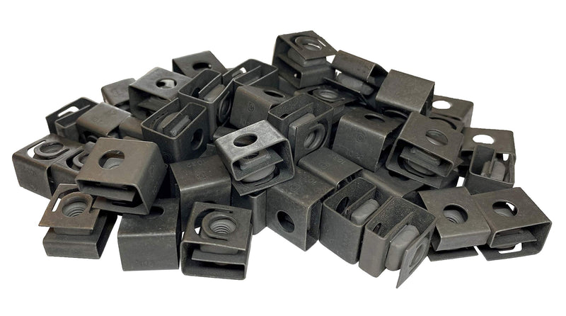 [Australia - AusPower] - RackGold® Black 10-32 Slide-on Cage Nuts 50 Pack - USA Made 