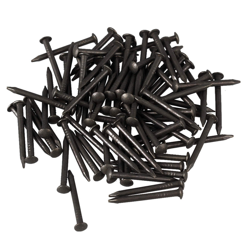 [Australia - AusPower] - RDEXP Black Round Head Wood Screw Nail Decorative Furniture Miniature Nail Lenght 1.8cm/0.71" Pack of 50 