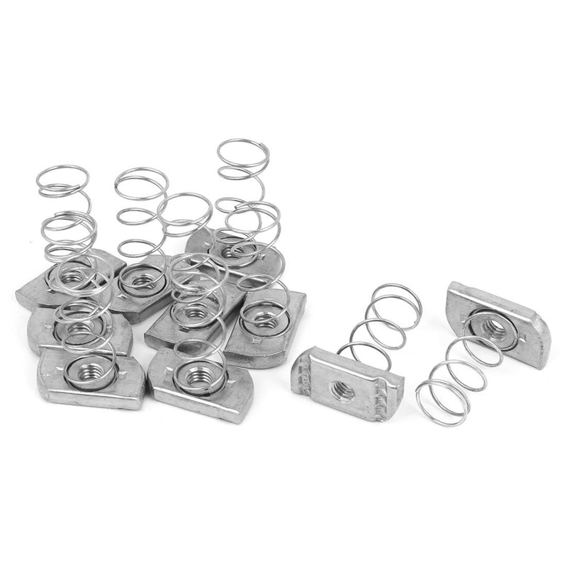 [Australia - AusPower] - uxcell M8 304 Stainless Steel Strut Spring Channel Nuts 10 Pcs 