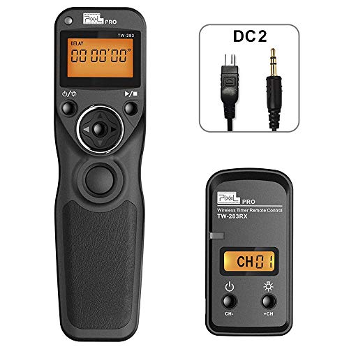 Wireless Remote Shutter Compatible for Nikon, Pixel TW-283 DC2 Wireless Shutter Release Remote Control Compatible for Nikon Z7 Z7II Z6 Z6II Z6III Df D90 D7500 D3300 D3100 D3200 D5000 D5500 D7200 D7000 TW283/DC2