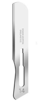 [Australia - AusPower] - Swann-Morton® #14 Sterile Surgical Blades, Stainless Steel [Individually Packed, Box of 100] 