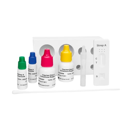 CLEARTEST 01242573 Strep A Test Strips (Pack of 10)
