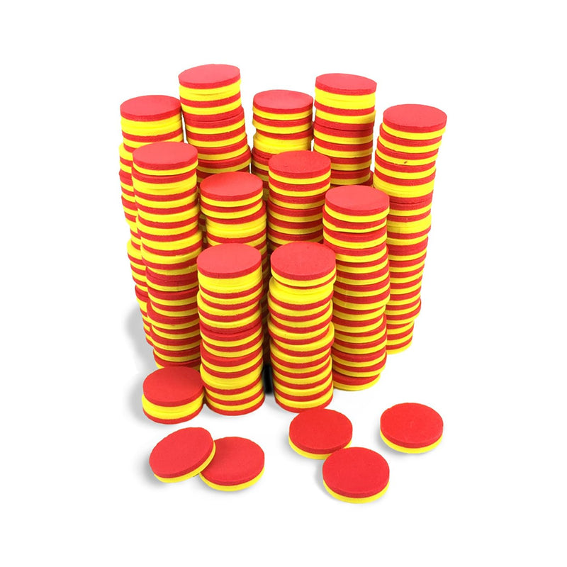 [Australia - AusPower] - EAI Education QuietShape® Foam Double-Sided Magnetic Two-Color Counters - Set of 200 
