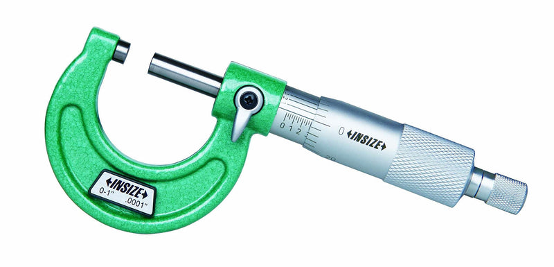 [Australia - AusPower] - INSIZE 3203-1FA Outside Micrometer, 0" - 1", Graduation .0001", Ratchet Friction Thimble 