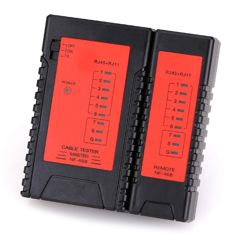 [Australia - AusPower] - NF468 Tester Fault Locator RJ45 RJ11 Cable Tracker Network Cable Tester Network Ethernet LAN Network Test Tool 