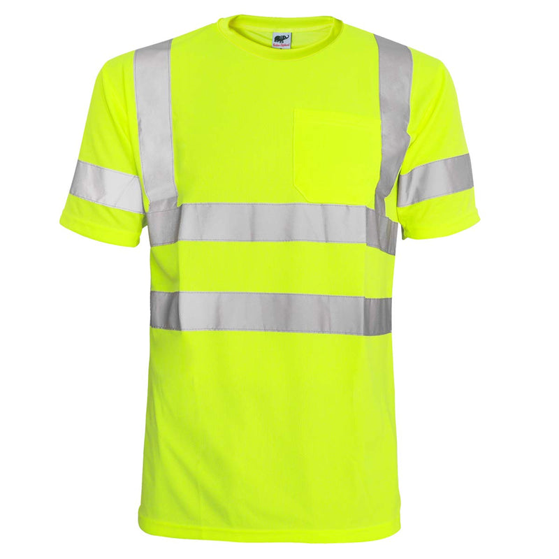 L&M® Hi Vis T Shirt ANSI Class 3 Reflective Safety Lime Orange Short Long Sleeve HIGH Visibility XX-Large