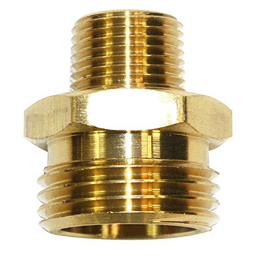 [Australia - AusPower] - Interstate Pneumatics FGM016 3/4 Inch GHT Male x 3/8 Inch Male NPT Hose Fitting 1 