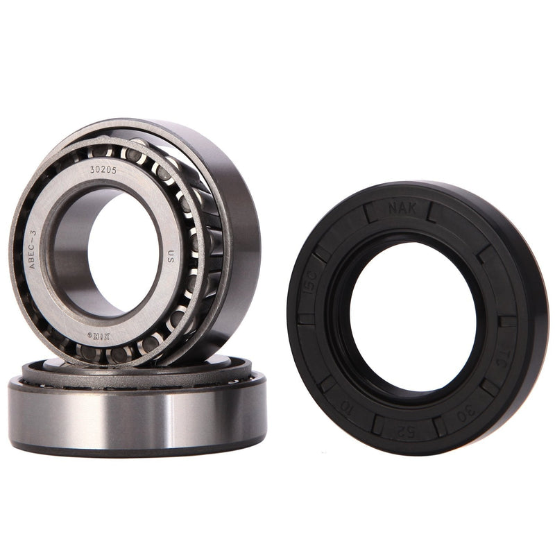 [Australia - AusPower] - XiKe 1 Set Fits for 25mm Axles Trailer Wheel Hub Bearings Kit, 30205 Bearings and Seal TC 30x52x10mm, Rotary Quiet High Speed and Durable for Tapered Roller Bearings. 