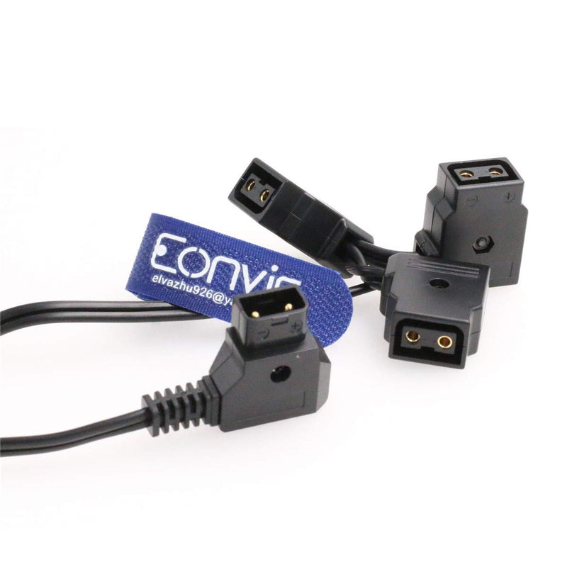 [Australia - AusPower] - Eonvic D-tap Male to 3 D-Tap Female Extension Cable for BMCC Anton V Mount Battery 