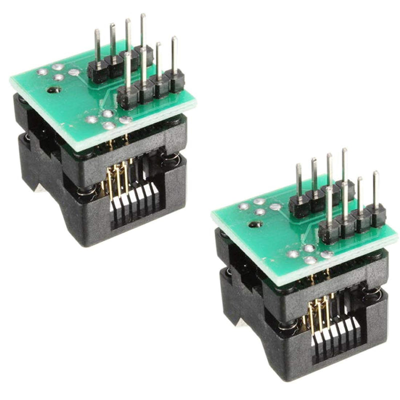 [Australia - AusPower] - HiLetgo 2pcs SOIC8 SOP8 to DIP8 EZ Programmer Adapter Socket Converter Module with 150mil 