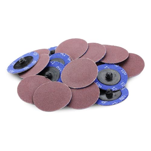 BHA 2-inch aluminum oxide quick change sanding discs, 120 grit, 25-pack