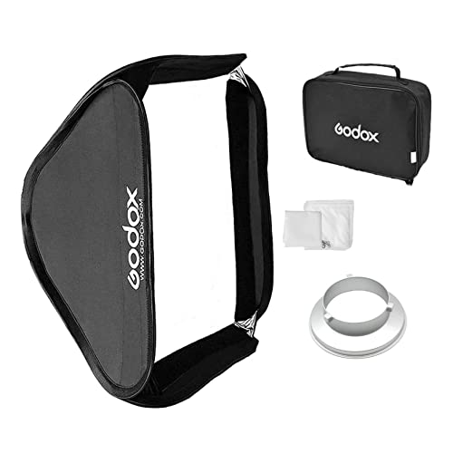 Godox Softbox with Bowens Mount Speedring, Diffuser, Bag - 24" x 24" 24"x24"