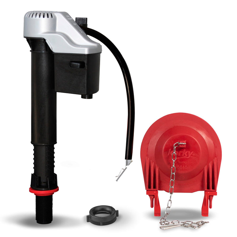 Korky 830MP QuietFILL Platinum Toilet Fill Valve and Premium Large 3-Inch Flapper-Easy to Install-Made in USA 7-3/4 In. - 13-1/2 In.