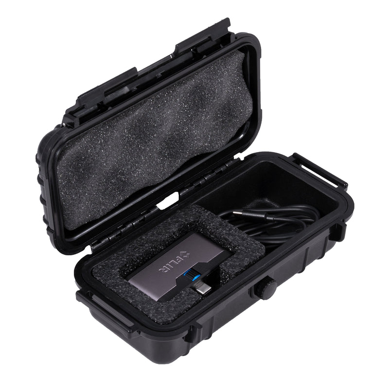 [Australia - AusPower] - CASEMATIX Waterproof Thermal Imager Case Compatible with FLIR 1 Pro IOS, USB-C or Android IR, Cables and Small Adapters, Case Only 