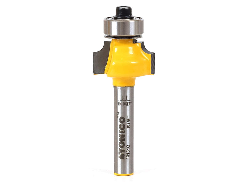 [Australia - AusPower] - YONICO 13161q 1/8-Inch Radius Round Over Edge Forming Router Bit 1/4-Inch Shank 1/8" Radius - 1/4" Shank 