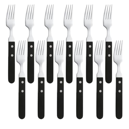 Amefa Black Pizza Steak - 12 steak forks Steak Fork x12