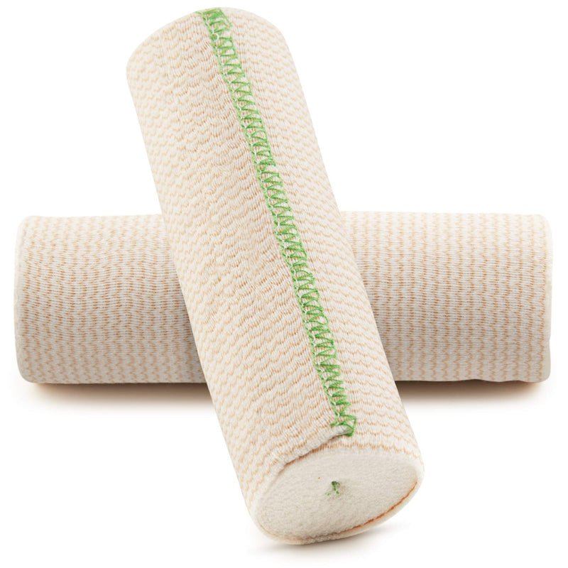 [Australia - AusPower] - Long Elastic Bandage Wrap | 6-inches wide | Self-Closure Both Ends | Non-Latex Washable for Injuries, Soreness, Body Wraps | Soft Strong Fabric | 2-Pack | by Spa Slender 6" Wide 2 Pack 