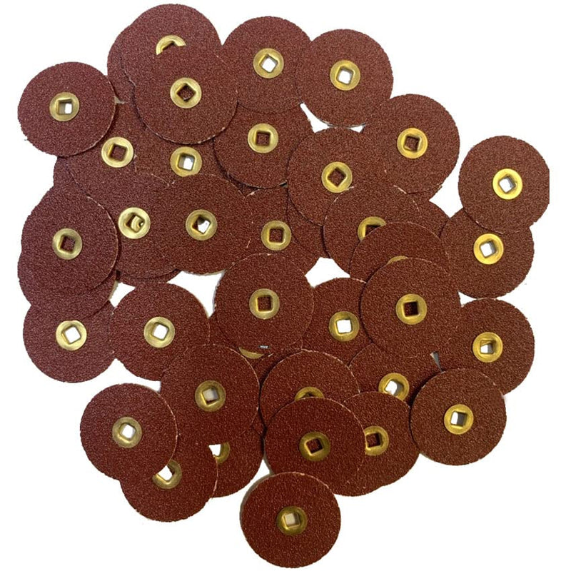 [Australia - AusPower] - E C Moore's Adalox Coarse 7/8" Sanding Disc Snap On Metal Center Pack of 50 