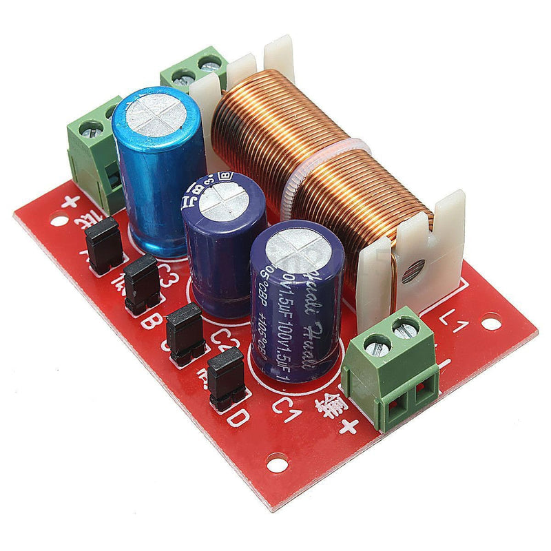 [Australia - AusPower] - 400W Adjustable Treble/Bass Frequency Divider Distributor 2-Way Speaker Audio Crossover Filters 