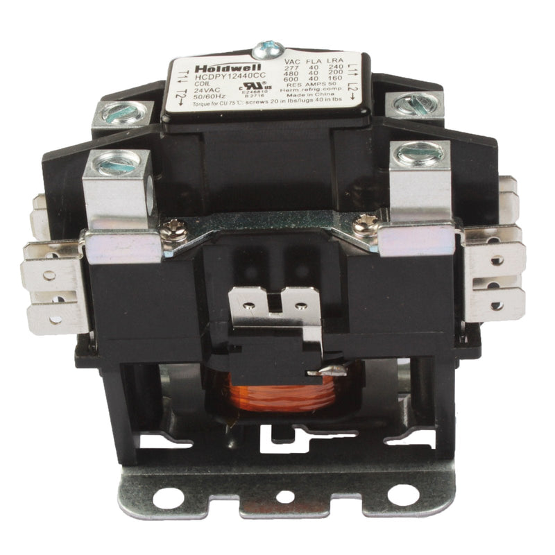 [Australia - AusPower] - 45GG10AJA 1 Pole Normally Open Double Make with shunt 40 Amp 24V Coil Definite Purpose Air Conditioner Contactor 