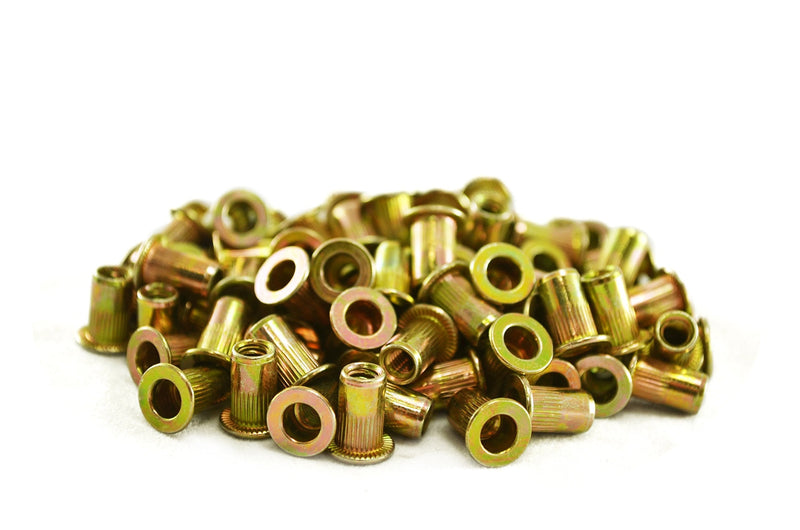 [Australia - AusPower] - Astro Pneumatic Tool RN4M 100-Piece M4 4mm Steel Rivet Nuts, Zinc Plated 