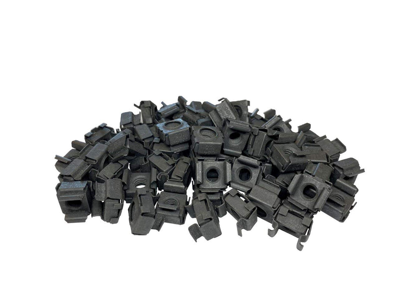 [Australia - AusPower] - RackGold® Black M6 Cage Nuts 50 Pack - USA Made 