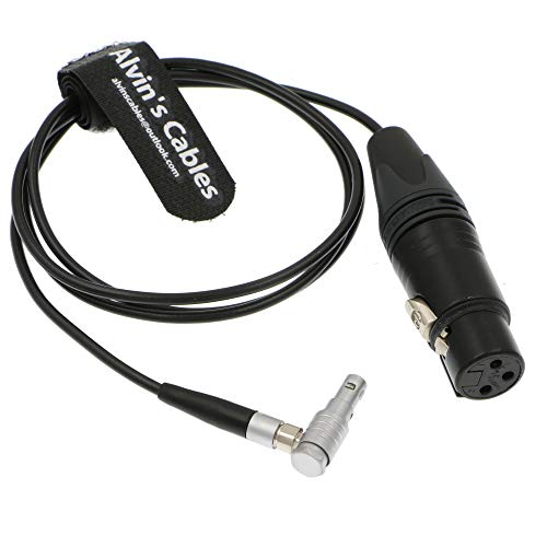 Alvin's Cables Arri Alexa Mini Audio Cable 5 Pin 00 Male to XLR 3 Pin Female right angle 5 pin 1m