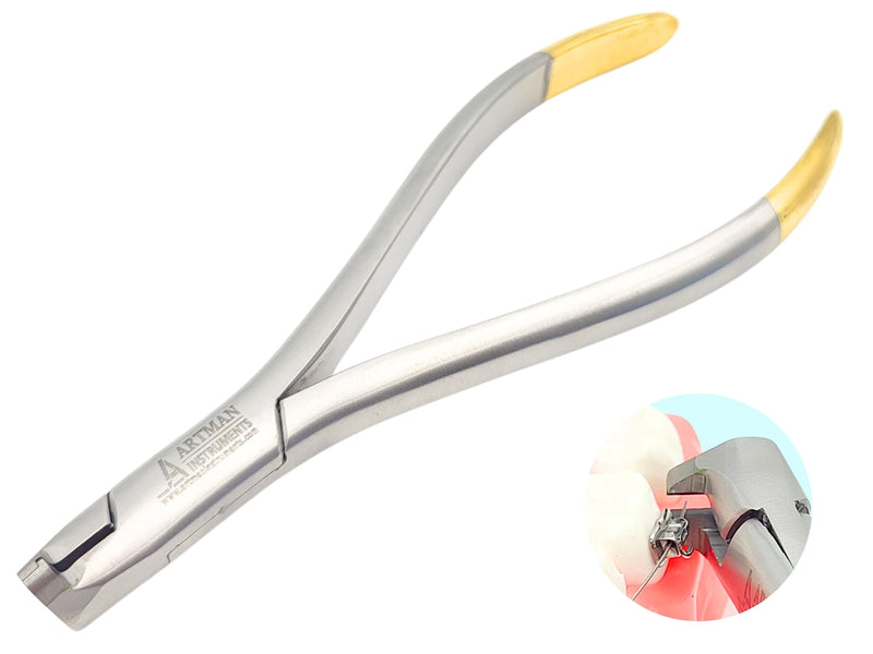 [Australia - AusPower] - ARTMAN INSTRUMENTS Braces Wire Cutter Orthodontic Distal End Cutter Large Handle Tungsten Carbide Inserts with Safety Hold 