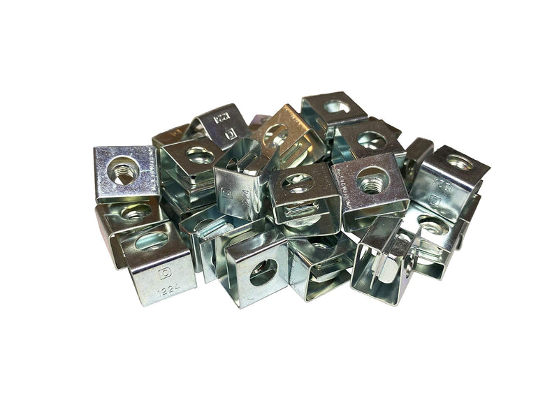 [Australia - AusPower] - RackGold® Zinc 12-24 Slide-on Cage Nuts 25 Pack - USA Made 
