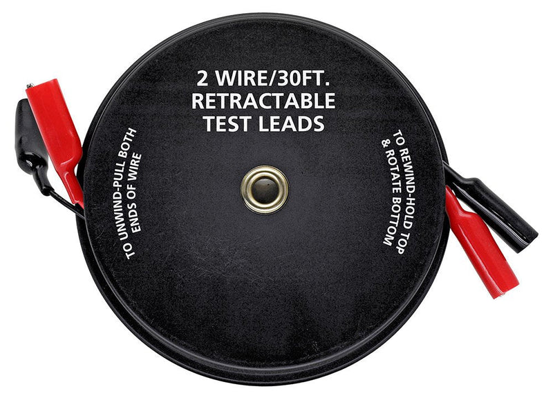 [Australia - AusPower] - Cal Hawk Tools 2 Wire 30' Retractable Test Leads (18 Gauge) 