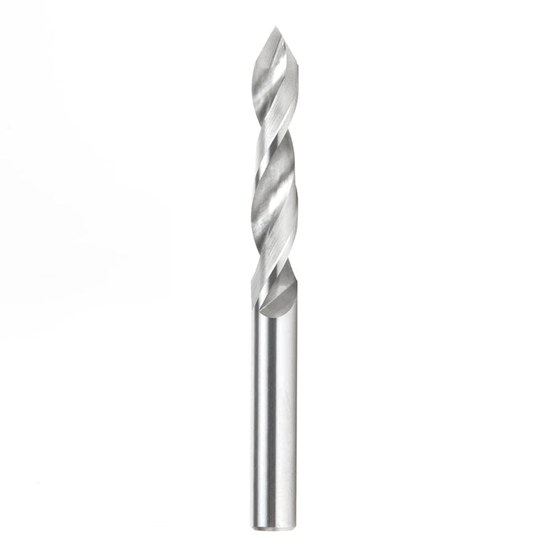 Amana Tool 363007 solid carbide boring drill bit, 5mm diameter, 55mm long, 5mm shank