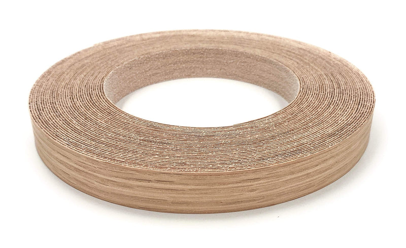 Edge Supply Red Oak 2 in x 25 ft Roll – Pre-Glued Iron On Wood Veneer Tape – Wood Veneer Edge Banding Tape with Hot Melt Adhesive, Smooth Sanded Finish Ideal for Furniture & DIY, Made in USA 1