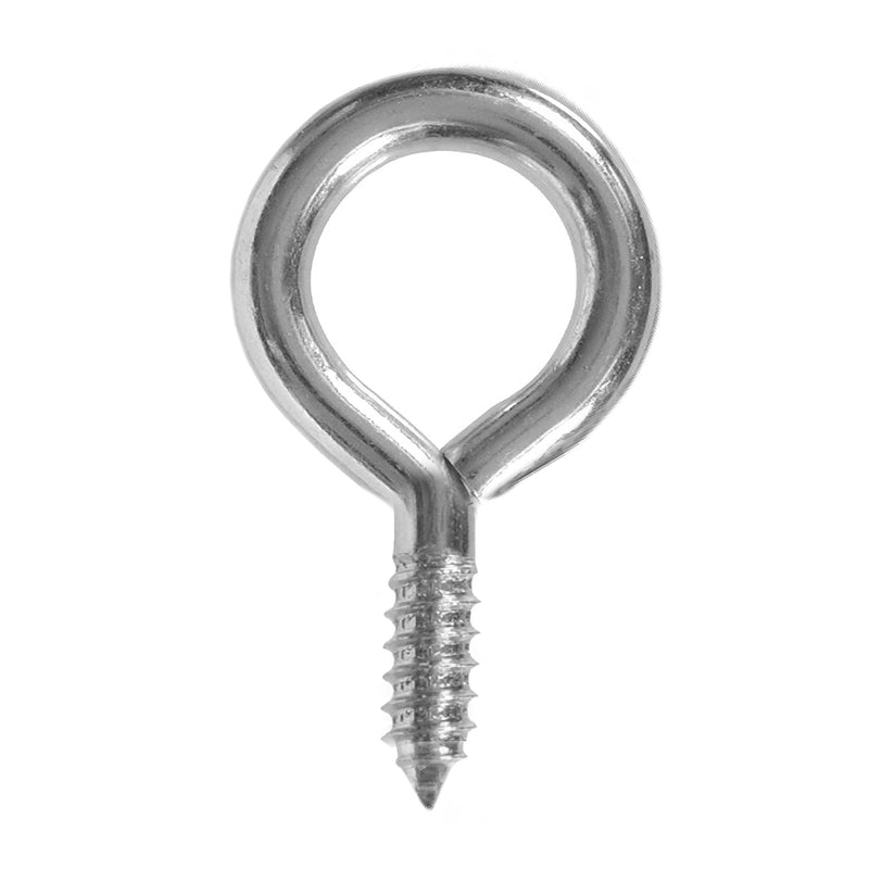 [Australia - AusPower] - Small Screw Eye - 200 Pack - 214.5 Short Shank Screweyes 5/8 inch Long 